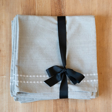 Gray Napkins with Dots